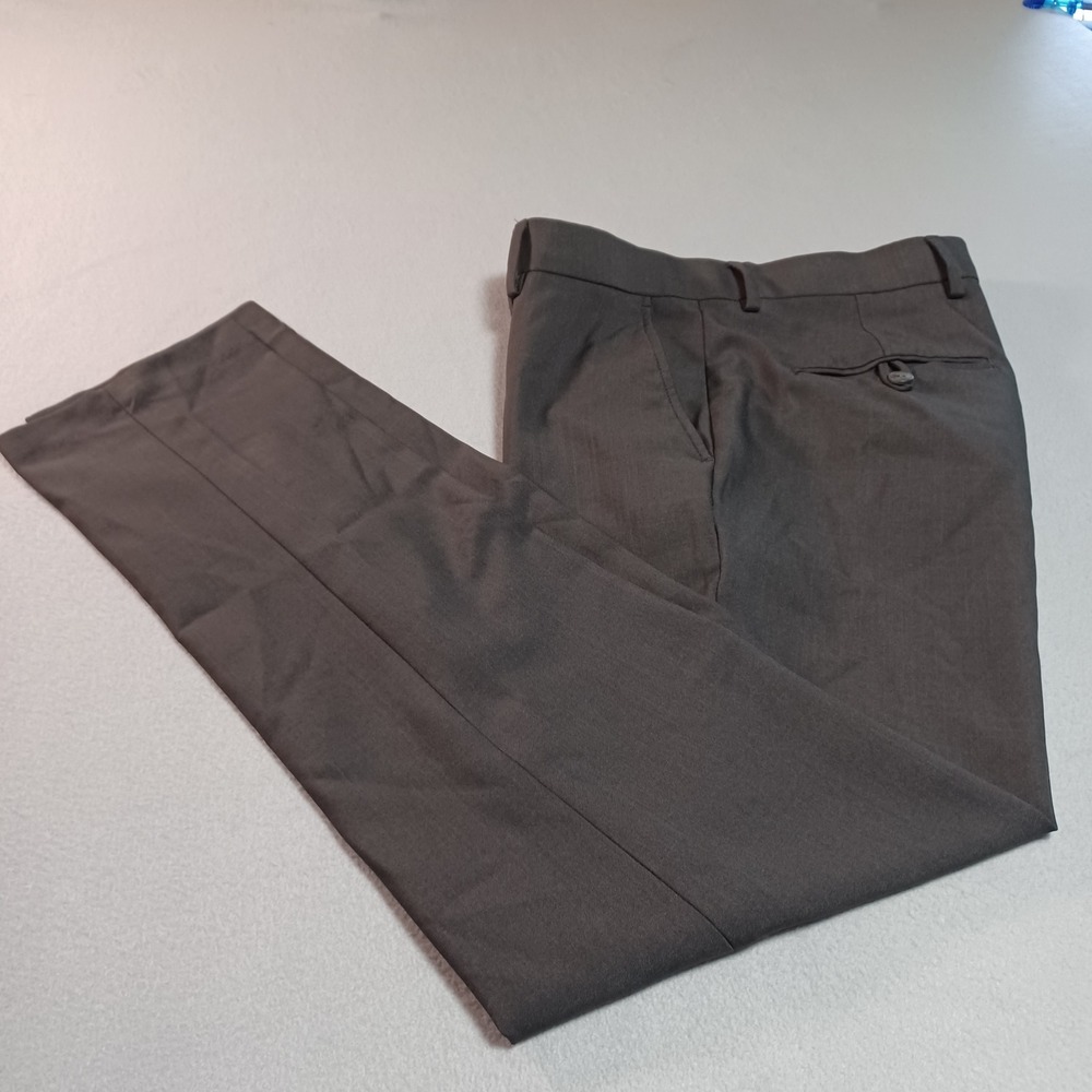 Haggar Smart Wash Repreve Slim Fit Suit Separate Pants Charcoal Gray 30x30‎